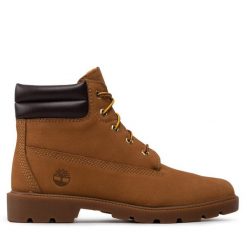 Trapery Timberland. Brązowe trapery damskie Timberland, bez zapięcia. Za 429.99 zł.
