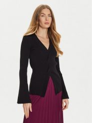 TWINSET Sweter 242TT3023 Czarny Slim Fit. Czarne swetry nierozpinane damskie Twinset, s, bez wzorów, z syntetyku, bez kołnierzyka, bez ramiączek. Za 759.99 zł.