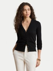 LAUREN RALPH LAUREN Kardigan 200B22260003 Czarny Regular Fit. Czarne kardigany damskie Lauren Ralph Lauren, xs, bez wzorów, z syntetyku, bez kołnierzyka. Za 769.99 zł.