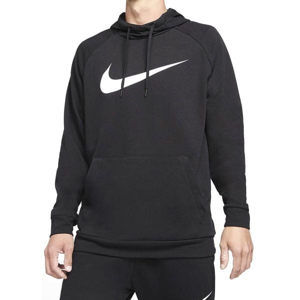 Bluza sportowa męska Nike Drifit. Czarne bluzy sportowe męskie Nike, l, bez wzorów, z kapturem, do piłki nożnej. Za 269.00 zł.