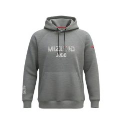 Bluza z kapturem Mizuno Fuji. Szare bluzy damskie Mizuno, bez wzorów, sportowe, bez ramiączek, z kapturem. Za 760.00 zł.