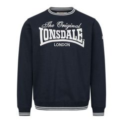 Bluza Lonsdale Clifton. Niebieskie bluzy męskie Lonsdale, m, bez wzorów, bez ramiączek, bez kaptura. Za 293.00 zł.
