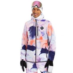 Kurtka snowboardowa męska W2 Chréa. Brązowe kurtki sportowe męskie SIROKO, l, bez wzorów, z materiału, bez kaptura, narciarskie. Za 522.00 zł.