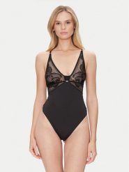 BOSS Body Peony Lace 50545017 Czarny. Czarne body Boss, bez wzorów, z syntetyku. Za 239.99 zł.