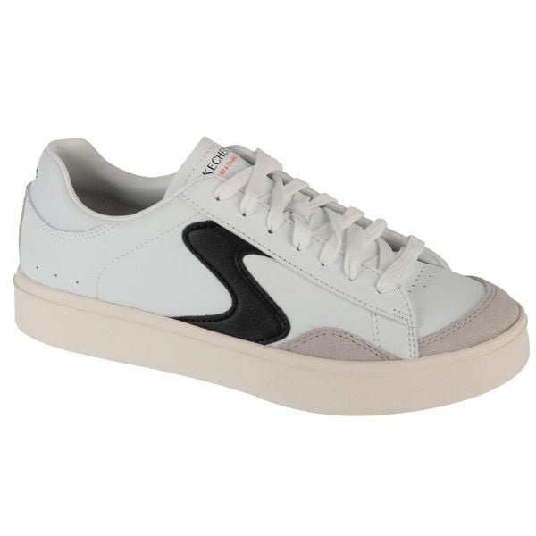 Buty sportowe Sneakersy damskie, Eden LX - Slick Talk. Białe obuwie sportowe damskie Skechers, bez wzorów, bez zapięcia, trekkingowe, Skechers Sport. Za 199.99 zł.