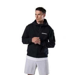 Zipperowany hoodie Rossignol Logo Fzh. Czarne bluzy męskie Rossignol, m, bez wzorów, z kapturem. Za 515.00 zł.