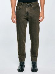 Jeansy męskie z kolekcji Authentic brązowe Ates 888. Brązowe jeansy męskie BIG STAR, z denimu, klasyczne. Za 329.99 zł.