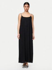 Pieces Sukienka letnia Pia 17151884 Czarny Loose Fit. Czarne sukienki damskie Pieces, na lato, l, bez wzorów, z wiskozy, bez kołnierzyka, bez ramiączek. Za 99.99 zł.