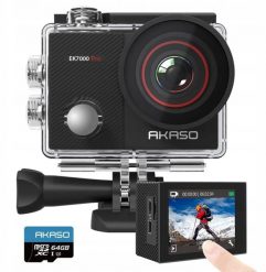 Kamera AKASO AKASO EK7000 Pro Kamera sportowa 4K 20MP EIS Podwodna 40M Karta 64GB. Kamery sportowe AKASO. Za 619.00 zł.