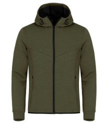 Clique Hayden kurtka z kapturem z miękkiego materiału air-layer. Zielone kurtki męskie CLIQUE, l, bez wzorów, z elastanu, z kapturem. Za 251.17 zł.