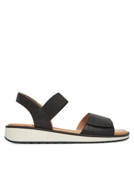 Clara Barson Sandały WS6535-02 Czarny. Czarne sandały damskie Clara Barson, bez wzorów, z materiału, bez obcasa, na płaskiej podeszwie, bez zapięcia. Za 119.99 zł.