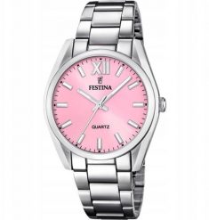 Zegarek Festina Boyfriend Zegarek damski różowa tarcza 37 mm (20622/M). Czerwone zegarki damskie Festina. Za 362.99 zł.