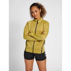 Bluza do piłki ręcznej damska Hummel Cima XK zapinana na zamek. Niebieskie bluzy damskie Hummel, xl, bez wzorów, z dresówki, sportowe, bez ramiączek, bez kaptura. W wyprzedaży za 252.60 zł.