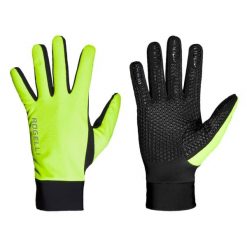 Zimowe rękawiczki rowerowe Rogelli Laval. Czarne rękawiczki damskie Rogelli, bez wzorów. W wyprzedaży za 102.00 zł.