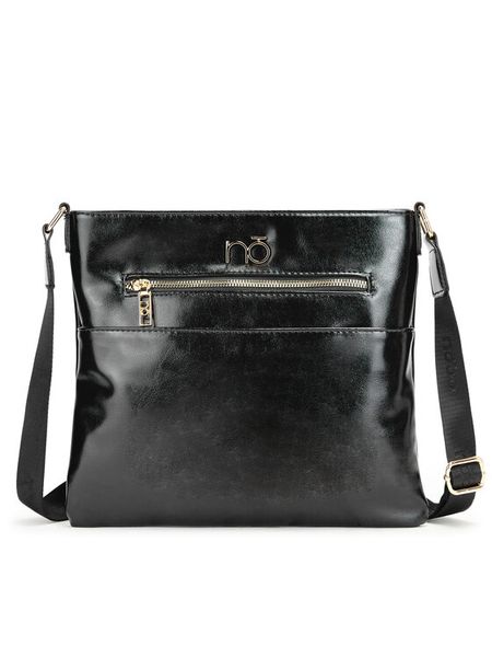 Nobo Torebka BAGT941 Czarny. Czarne listonoszki damskie NOBO, bez wzorów, ze skóry, bez dodatków. Za 109.99 zł.