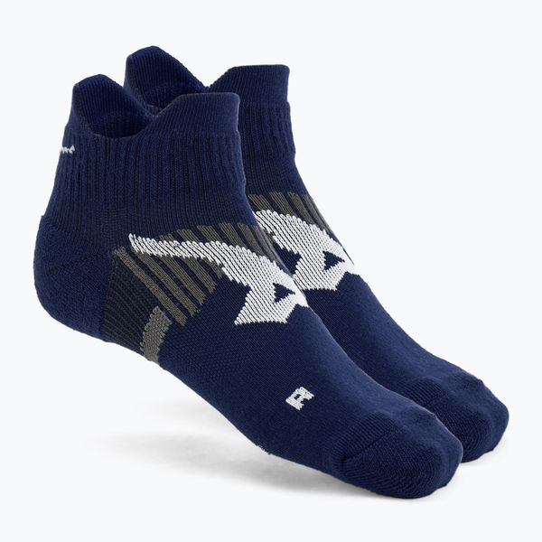 Skarpety Mizuno DryLite Race Mid. Niebieskie skarpetki damskie Mizuno, bez wzorów, z elastanu. Za 29.99 zł.