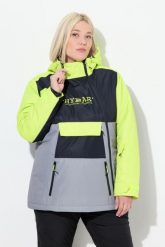 Damskie Kurtka HYPRAR Performance wodoodporna dwukierunkowy zamek błyskawiczny. Szare kurtki sportowe damskie Ulla Popken, plus size, bez wzorów, z materiału, bez ramiączek, z kapturem, narciarskie. Za 849.99 zł.