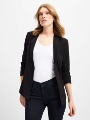 Vila Marynarka - VIHer Kobiety czarny, M. Czarne marynarki i żakiety damskie Vila, bez wzorów, biznesowe, bez kołnierzyka, bez ramiączek. Za 249.95 zł.