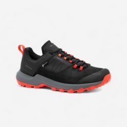Buty turystyczne męskie Quechua MH500 wodoodporne. Brązowe buty zimowe męskie QUECHUA, bez wzorów, z kauczuku, bez obcasa, bez zapięcia. Za 279.99 zł.