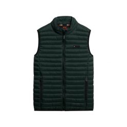 Kurtka puchowa bez rękawów Superdry Fuji Lite. Czarne kurtki męskie Superdry, na jesień, s, bez wzorów, z puchu, sportowe, bez kaptura. Za 342.00 zł.