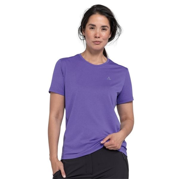 Koszulka damska Schöffel Circ Tauron. Fioletowe koszulki sportowe damskie Schöffel, bez wzorów, bez ramiączek. Za 179.99 zł.