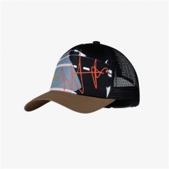 Czapka z daszkiem BUFF TRUCKER CAP MALM MULTI. Czarne czapki damskie Buff, bez wzorów, sportowe. Za 109.90 zł.
