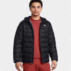 Kurtka puchowa Legend Down Hooded Jacket Under Armour 1385837. Czarne kurtki męskie Under Armour, m, bez wzorów, z puchu, bez kaptura. W wyprzedaży za 581.99 zł.