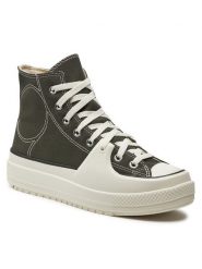 Converse Trampki Chuck Taylor All Star Construct A06618C Khaki. Brązowe trampki męskie Converse, bez wzorów, z materiału, retro, bez zapięcia. Za 449.99 zł.