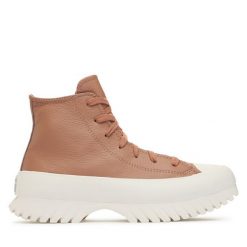 Trampki Converse. Brązowe trampki i tenisówki damskie Converse, bez wzorów, bez zapięcia. Za 309.99 zł.