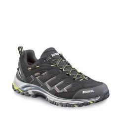 Buty trekkingowe Meindl Caribe GTX. Czarne buty zimowe męskie MEINDL, bez wzorów, bez obcasa, bez zapięcia. Za 849.90 zł.