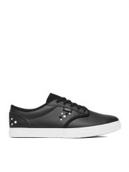 Vans Tenisówki C-ATWOODLOW VN000Z4BBMA Czarny. Czarne trampki i tenisówki damskie Vans, bez wzorów, ze skóry, bez zapięcia. Za 299.99 zł.