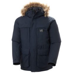 Parka Helly Hansen Nordsjo. Niebieskie parki męskie Helly Hansen, na zimę, m, bez wzorów, eleganckie, bez kołnierzyka, bez kaptura. Za 1,560.50 zł.