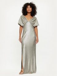 Lola Casademunt by Maite Sukienka wieczorowa MS2416014 Złoty Regular Fit. Żółte sukienki damskie Lola Casademunt by Maite, xs, bez wzorów, z syntetyku, wizytowe, bez kołnierzyka, bez ramiączek. Za 819.99 zł.