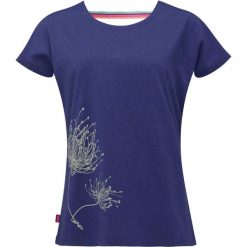 Damska koszulka Loap Aumara niebieska. Niebieskie bluzki damskie Scarpa, bez wzorów, z bawełny, eleganckie, bez kołnierzyka, bez ramiączek. Za 54.23 zł.