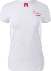 Damska Koszulka Poland Fan Lds rozmiar XS. Bluzki damskie Huari, xs, bez wzorów, bez kołnierzyka, bez ramiączek. Za 65.08 zł.