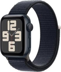 Smartwatch Apple Watch SE 2023 GPS 40mm Midnight Alu Sport Loop Czarny (MRE03). Czarne zegarki smartwatch Apple, bez wzorów. Za 1,562.00 zł.