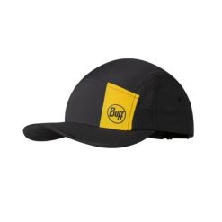 Czapka z daszkiem BUFF 5 PANEL GO CAP LOGO. Czarne czapki damskie Buff, bez wzorów, sportowe. W wyprzedaży za 130.00 zł.