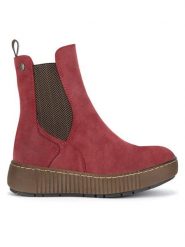 Go Soft Botki WS5586-07 Czerwony. Czerwone botki damskie GO SOFT, bez wzorów, ze skóry, bez obcasa, na płaskiej podeszwie, bez zapięcia. Za 179.99 zł.