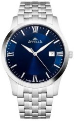 Zegarek męski Appella L12004.5165Q srebrny. Szare zegarki męskie Appella, bez wzorów, srebrne. Za 1,360.00 zł.