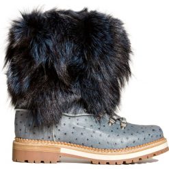 Buty MONTELLIANA SEICENTO. Niebieskie obuwie trekkingowe damskie Montelliana, ze skóry, bez zapięcia. Za 2,770.00 zł.