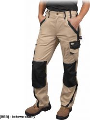 R.E.I.S. LH-SAND-T - Damskie podnie ochronne do pasa SAND, 6 kieszeni + na nakolanniki, pętelki, przewiewne wstawki siatkowe, 97% bawełna, 3% spandex,. Brązowe spodnie dresowe damskie R.E.I.S., bez wzorów, z bawełny, sportowe. Za 162.92 zł.