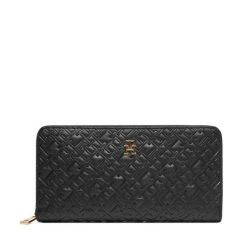 Portfel Tommy Hilfiger. Czarne portfele damskie Tommy Hilfiger. Za 229.99 zł.