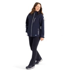 Damska kurtka wodoodporna Trespass Persephone. Niebieskie kurtki sportowe damskie Trespass, xl, bez wzorów, z elastanu, bez ramiączek, bez kaptura, trekkingowe. Za 401.00 zł.
