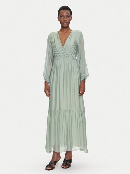 Dixie Sukienka letnia A207W050 Zielony Regular Fit. Zielone sukienki damskie Dixie, na lato, s, bez wzorów, z wiskozy, bez kołnierzyka, bez ramiączek. Za 249.99 zł.