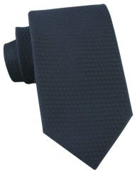 Elegancki Krawat Chattier - Granatowy, Drobna Faktura Tkaniny. Niebieskie krawaty i muchy Chattier, bez wzorów, z tkaniny, eleganckie. Za 55.00 zł.