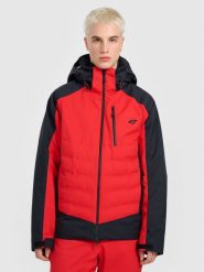 4F Kurtka narciarska membrana 20000 z wypełnieniem Primaloft Silver męska - szara L. Szare kurtki sportowe męskie 4F, na zimę, l, bez wzorów, bez kaptura, narciarskie, Dermizax. Za 1,699.99 zł.