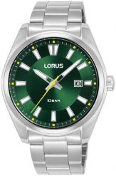 Zegarek Lorus Zegarek Lorus RH921SX9 męski zielony 40 mm . Zielone zegarki męskie Lorus, bez wzorów. Za 275.00 zł.