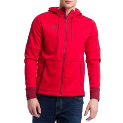 Kurtka Erima Softshell Basic. Czerwone kurtki męskie Erima, l, bez wzorów, z materiału, bez kaptura, do piłki ręcznej. W wyprzedaży za 201.45 zł.