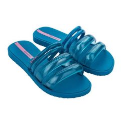 Klapki dla kobiet Ipanema PUFFER TIRAS FEM. Niebieskie klapki damskie Ipanema, bez wzorów, bez obcasa, bez zapięcia. Za 89.99 zł.
