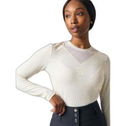 Sweter damski PS of Sweden Leandra. Białe swetry nierozpinane damskie PS OF SWEDEN, na zimę, bez wzorów, eleganckie, bez kołnierzyka, bez ramiączek. Za 379.00 zł.